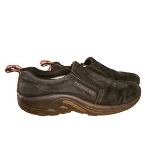 Merrell Jungle Moc Clogs Mules Men Size 10 Black Suede Slip On Casual Shoes